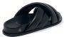 ANINE BING Lizzie slippers met gekruist bandje Zwart - Thumbnail 7