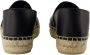 Anine Bing Zwarte leren espadrilles platte schoenen - Thumbnail 2