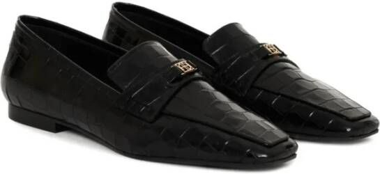 Anine Bing Zwarte leren Freya loafers