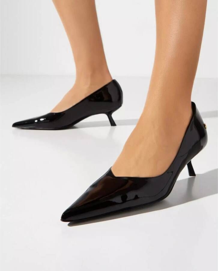 Anine Bing Zwarte leren pumps