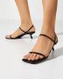 Anine Bing Zwarte leren stiletto sandalen - Thumbnail 2