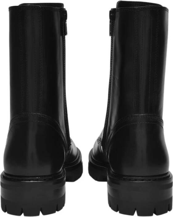 Ann Demeulemeester Alec Boots in Black Leather Zwart Dames