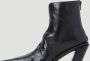 Ann Demeulemeester Zwarte Leren Enkellaarzen Florentine Black Dames - Thumbnail 6