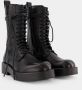 Ann Demeulemeester Maxim Ankle Boots in Black Leather Zwart Dames - Thumbnail 2