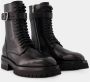 Ann Demeulemeester Cisse Combat Boots Leer Zwart Black Dames - Thumbnail 2