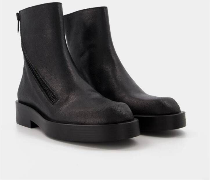 Ann Demeulemeester Ernest Ankle Boots in Black Leather Zwart Heren