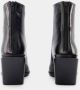 Ann Demeulemeester Zwarte Leren Enkellaarzen Florentine Zwart Dames - Thumbnail 5