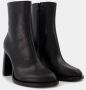 Ann Demeulemeester Zwarte Leren Lisa Enkellaarzen Zwart Dames - Thumbnail 2
