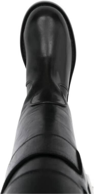 Ann Demeulemeester Ronde laarzen met riemen