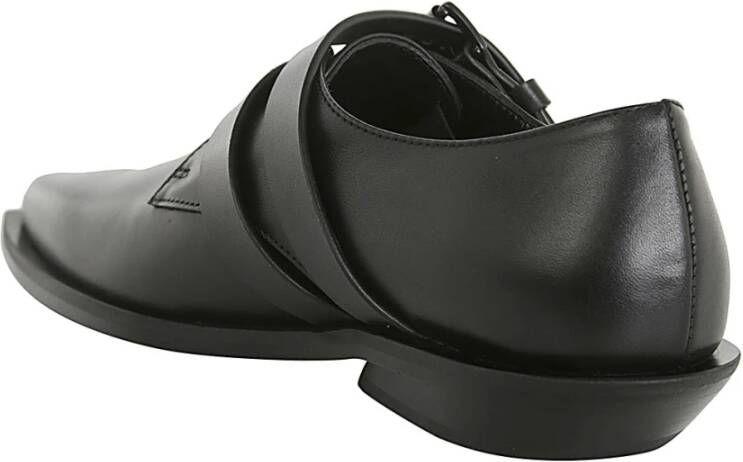 Ann Demeulemeester Zwarte Bowie Double Monk Strap Schoenen Black Dames