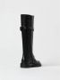 Ann Demeulemeester Zwarte Leren Kniehoge Laarzen - Thumbnail 2