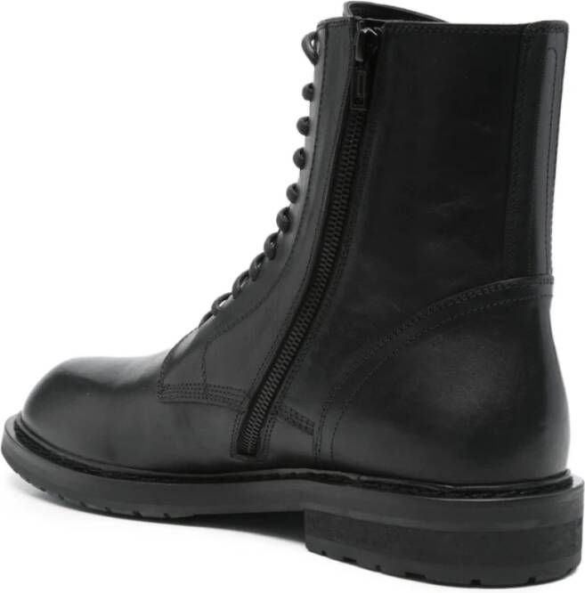 Ann Demeulemeester Zwarte Veterschoenen met Rubberen Zool