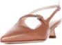 Anna F. Camelkleurige Pumps met Gesp en Hak van Leer - Thumbnail 2