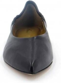 Anna F. Leren Ballerina Schoenen met Elastische Inzetstukken