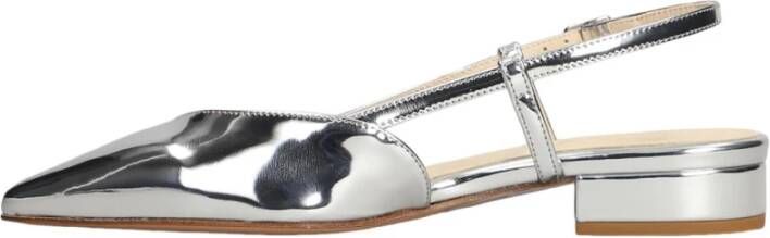 Anna F. Spiegeleffect Leren Slingback Sandalen