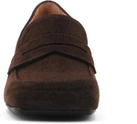 Anna F. Suède Mocassins Slip-On Vierkante Neus