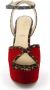 Anna F. Suède sandalen met luipaarddetails - Thumbnail 2