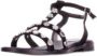 Anna F. Zwarte studs sandalen - Thumbnail 2