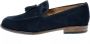 Antica Cuoieria Blauwe Suède Leren Mocassins met Kwastjes - Thumbnail 2