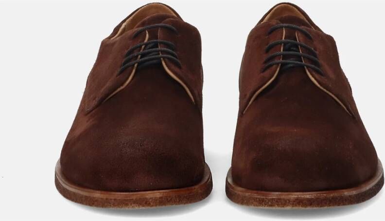 Antica Cuoieria Bruine Suède Derby Schoenen Brown Heren