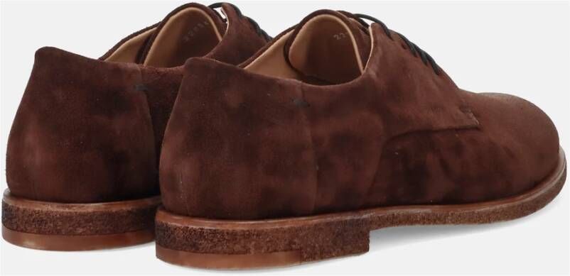 Antica Cuoieria Bruine Suède Derby Schoenen Brown Heren