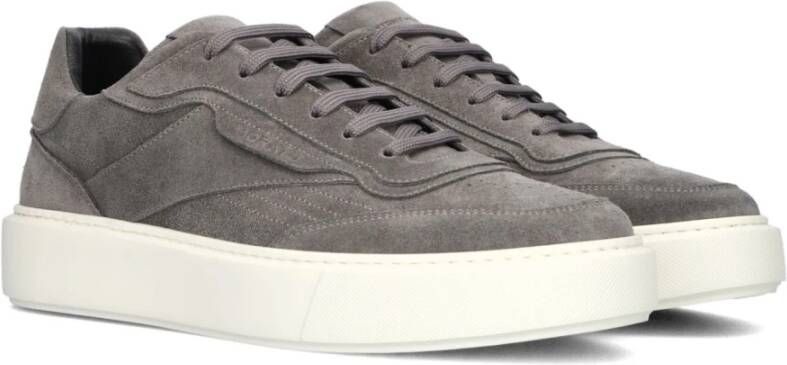 Antony Morato Grijze Suède Stijlvolle Heren Sneakers