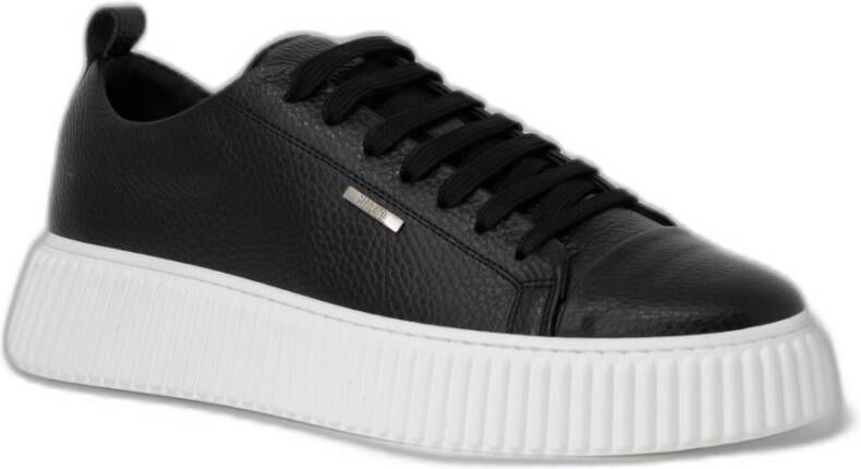 Antony Morato Leren Sneakers Lente Zomer Collectie Black Heren