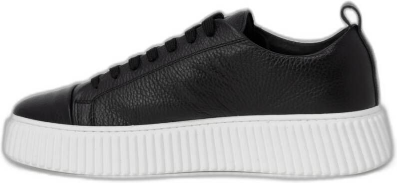 Antony Morato Leren Sneakers Lente Zomer Collectie Black Heren