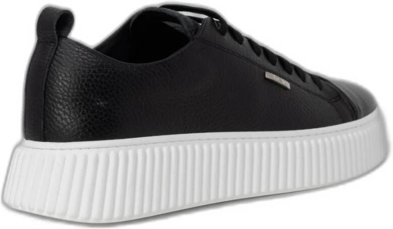 Antony Morato Leren Sneakers Lente Zomer Collectie Black Heren