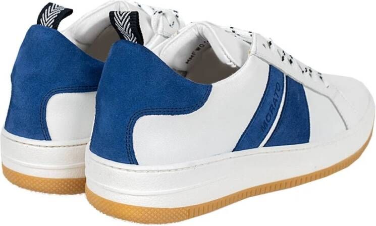 Antony Morato Leren Sneakers met Veters Wit Heren