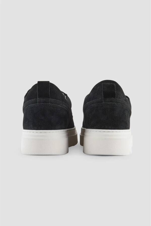 Antony Morato Suede 3D Logo Lage Sneakers Black Heren