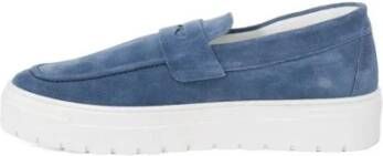 Antony Morato Suède Leren Jurkschoenen met Hak Blue Heren