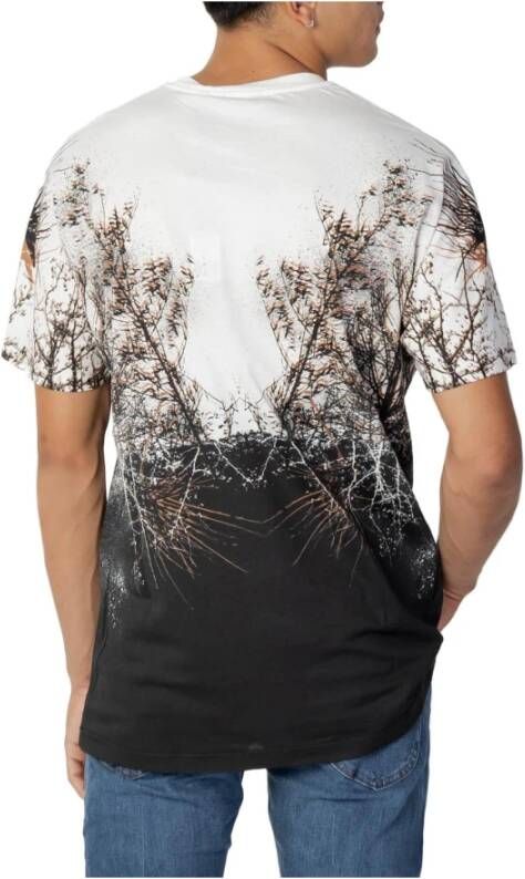 Antony Morato Witte Boomprint Ronde Hals T-shirt