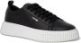 Antony Morato Zwarte Leren Sneakers Vetersluiting Stijl Black Heren - Thumbnail 7