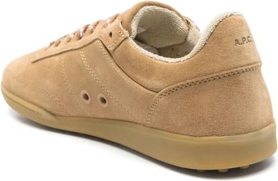 A.p.c. Bruine Veterschoenen met reliëflogo