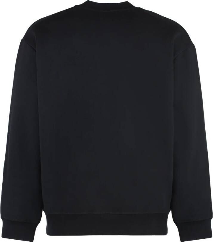 A.p.c. Oversized sweatshirt met velvet effect en ribgebreide boorden