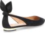 Aquazzura Black Suede Bow Tie Ballet Ballerinas Zwart Dames - Thumbnail 5