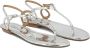 Aquazzura Bijna Blote Leren Sandalen Yellow Gray Dames - Thumbnail 2