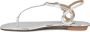 Aquazzura Bijna Blote Leren Sandalen Yellow Gray Dames - Thumbnail 3
