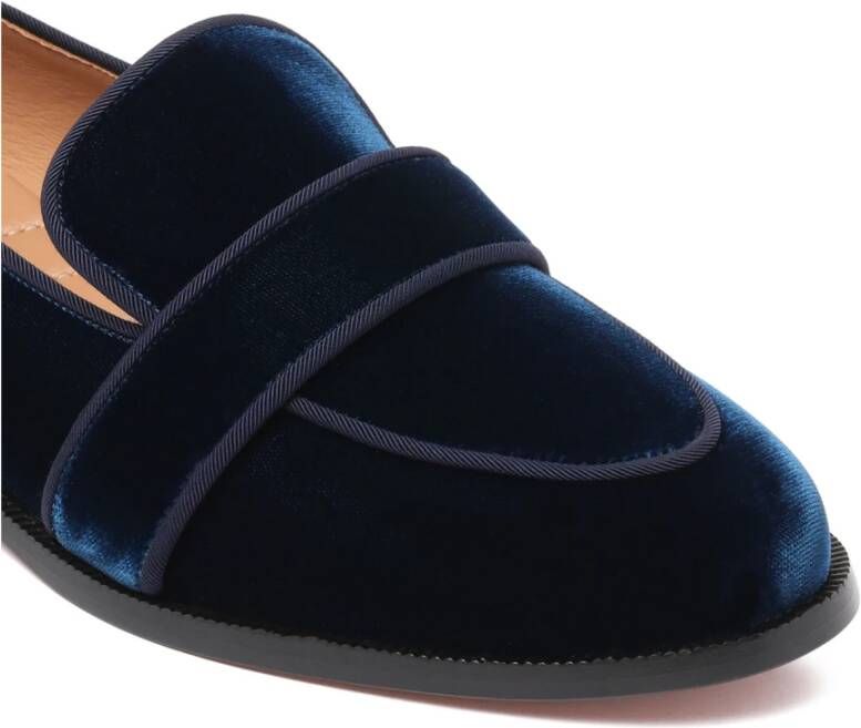 Aquazzura Blauwe Martin Mocassin Platte Schoenen