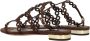 Aquazzura Elegante Espresso Suède Ketting Sandalen - Thumbnail 3