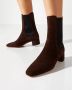 Aquazzura Bruine enkellaarsjes met lage hak - Thumbnail 2