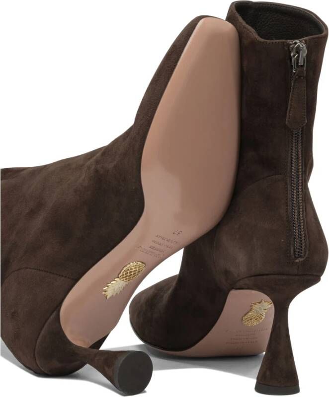 Aquazzura Bruine enkellaarzen voor vrouwen