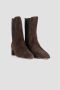 Aquazzura Bruine Suède Laarzen met Lage Hak Brown Dames - Thumbnail 2