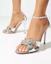 Aquazzura Crystal Margarita Zilveren Hoge Hak Sandalen - Thumbnail 2