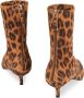 Aquazzura Dierenprint Leren Enkellaarzen Brown Dames - Thumbnail 3