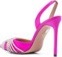 Aquazzura Elegante Roze Satijnen Hakken met Hak Pink Dames - Thumbnail 2