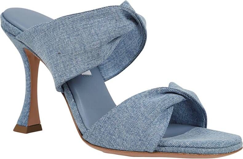 Aquazzura Flat Sandals Blue Dames