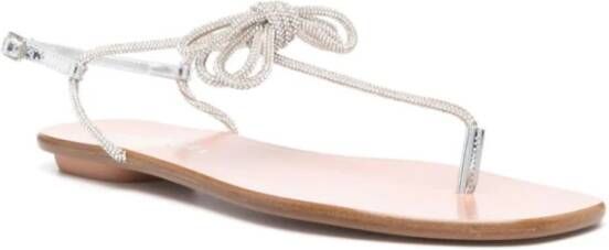 Aquazzura Flat Sandals Gray Dames