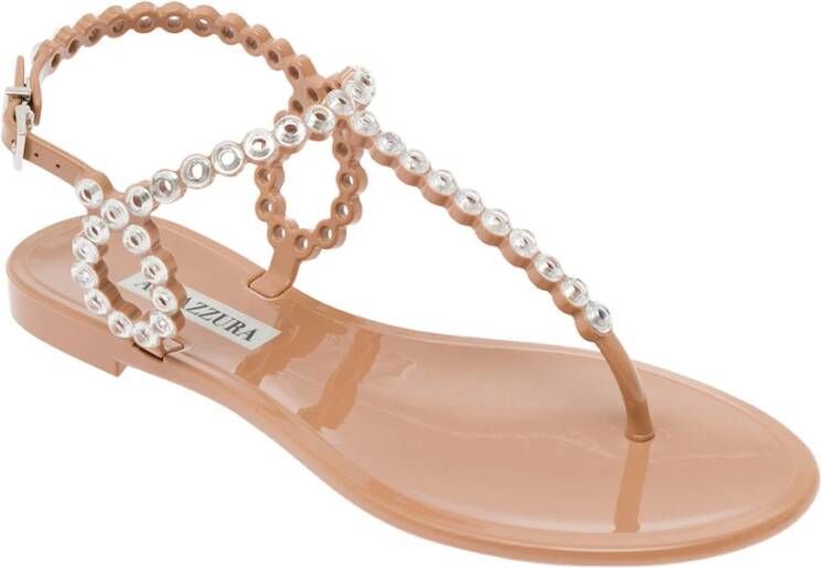 Aquazzura Flat Sandals Pink Dames